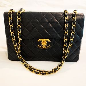 Authentic Vintage Chanel Classic Jumbo XL Bag